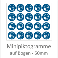 M016 "Maske benutzen" 50 mm Durchmesser á 10 Stück - Kopie